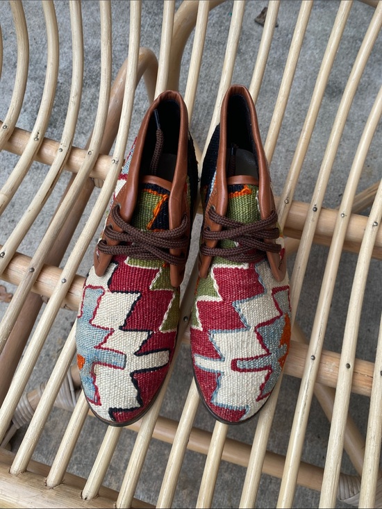 Res Ipsa Shoes - Res Ipsa Kilim Wool Chukka Boots by Kilim size 9